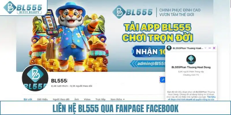 Liên hệ BL555 qua fanpage Facebook